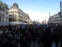 La place de la Comédie bien occupée :) (4x5)