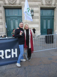 Marie-Noëlle Lanuit and Françoise Mariotti, among the organizers of the march. Thank you and well done!