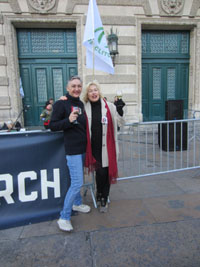 Marie-Noëlle Lanuit et Françoise Mariotti, parmi les organisatrices de la marche. Merci et bravo !